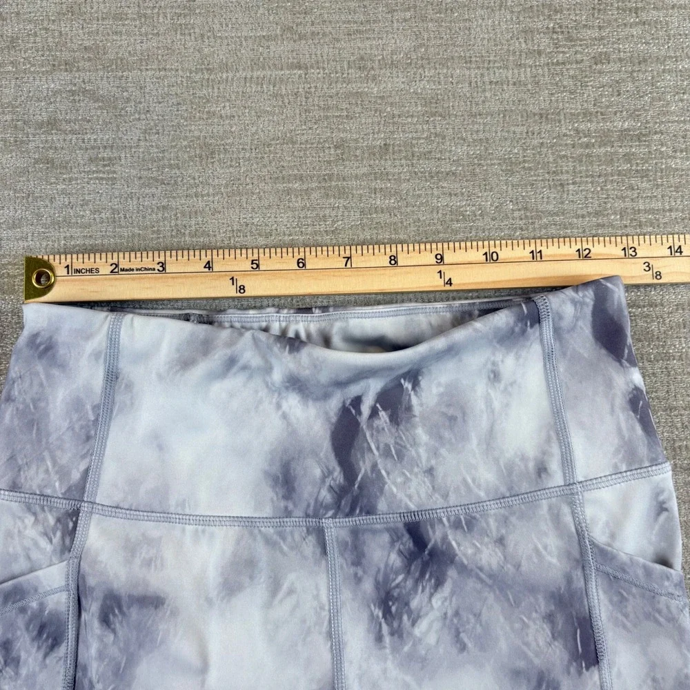 Calvin Klein Performance Womens Gray Marble Tie Dye Leggings Pockets PFJOH2132 M